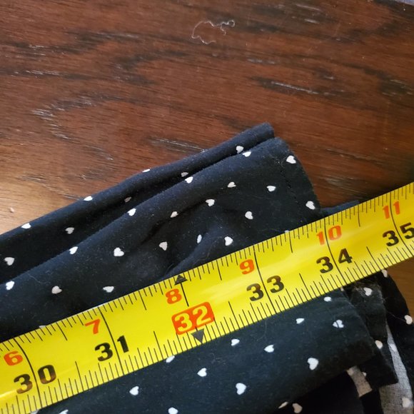 GAP Heart Polka Dot Tie Ruffle Sleeved Dress black and white M - Picture 8 of 8
